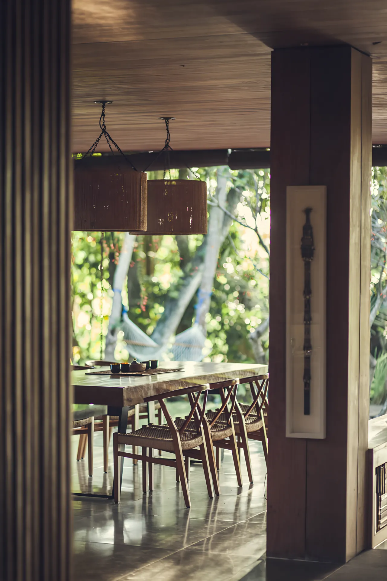 Poolside deck