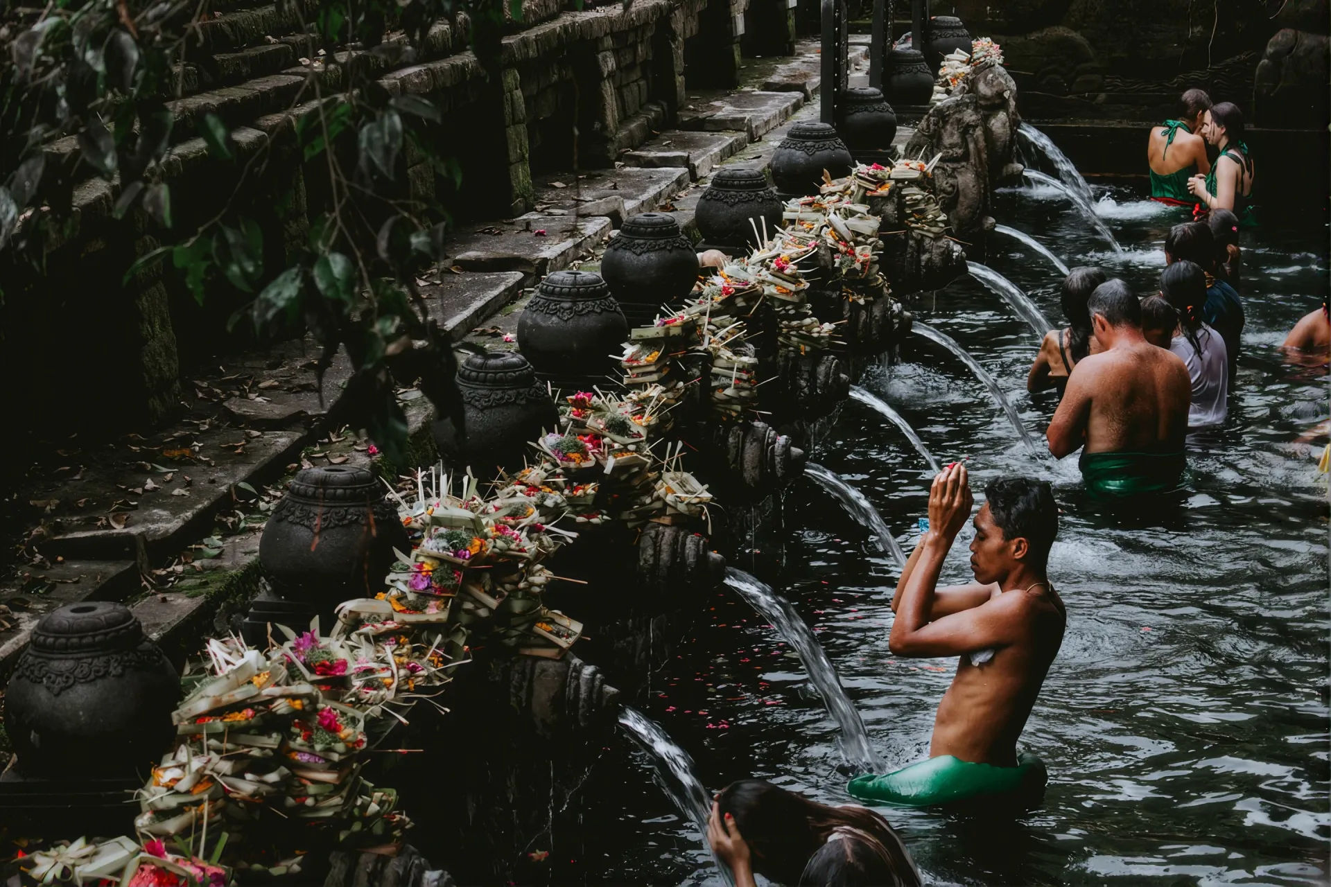 Holy water temple visit